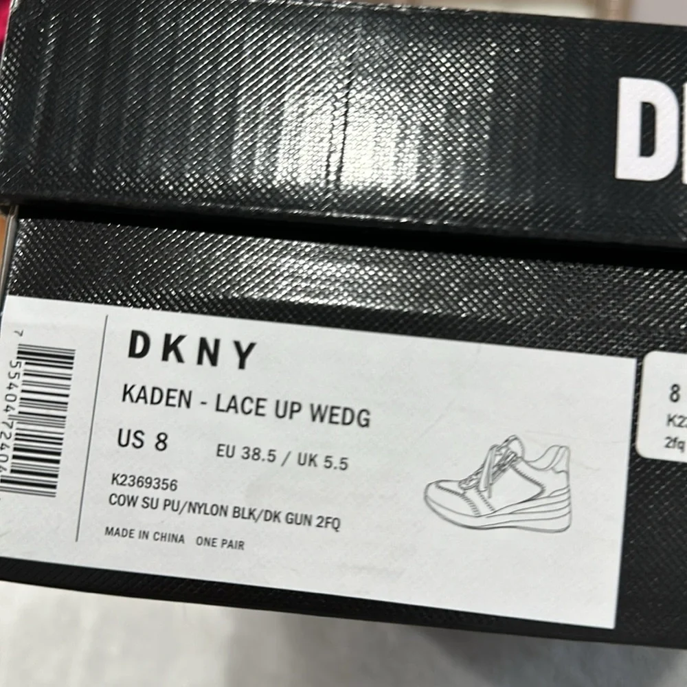 DKNY KADEN - Lace Up Wedg size 8 - Picture 8 of 8